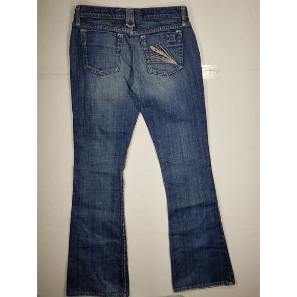 Joe's Jeans Womens Sz 27 x 34.5 Flare Embroidered Denim Western Y2K 90s Festival - Picture 10 of 12
